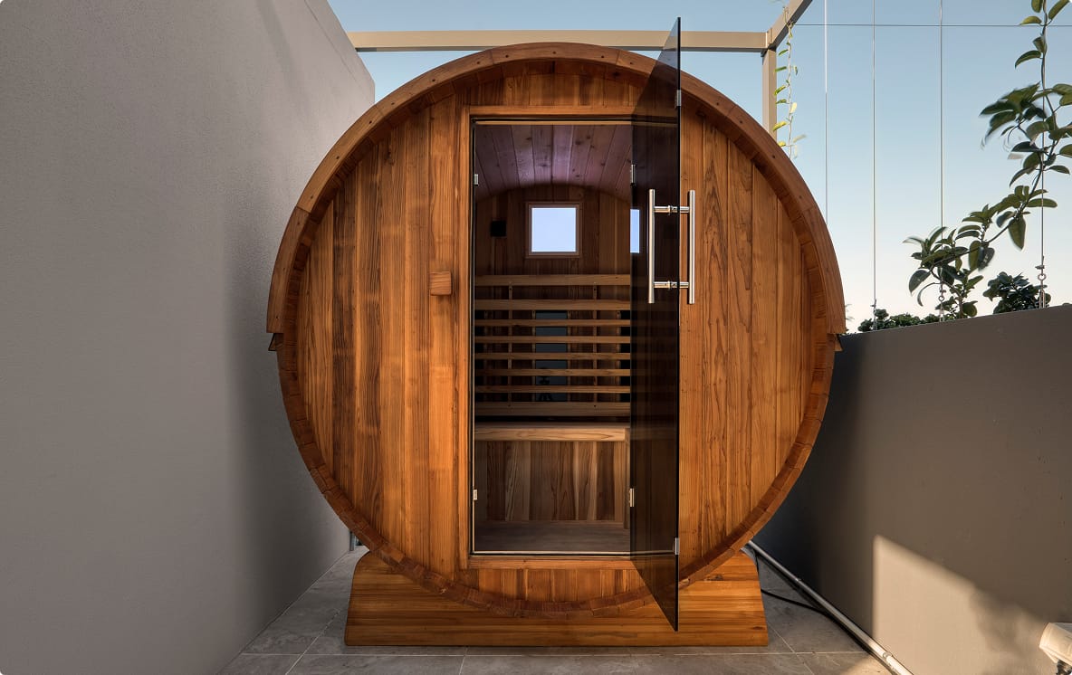 Barrel sauna