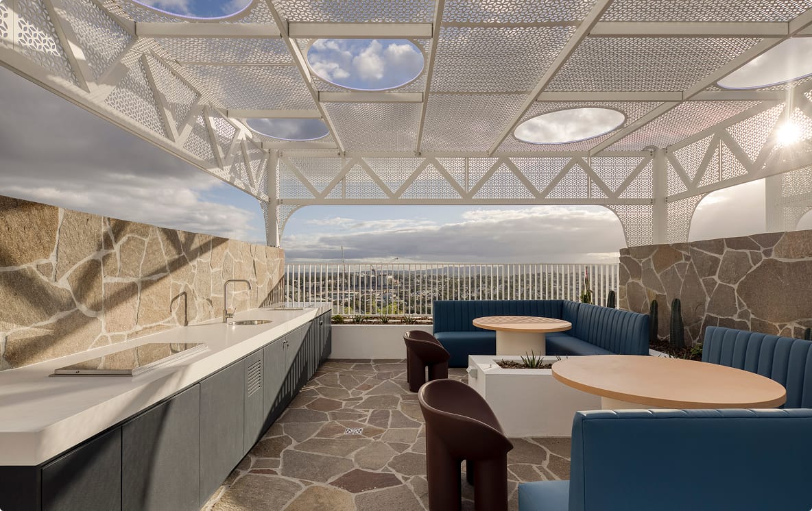 Barbecue & dining areas