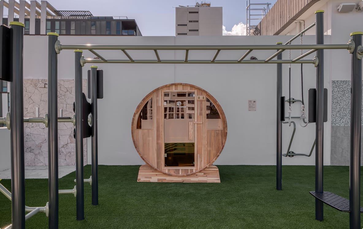 Barrel sauna